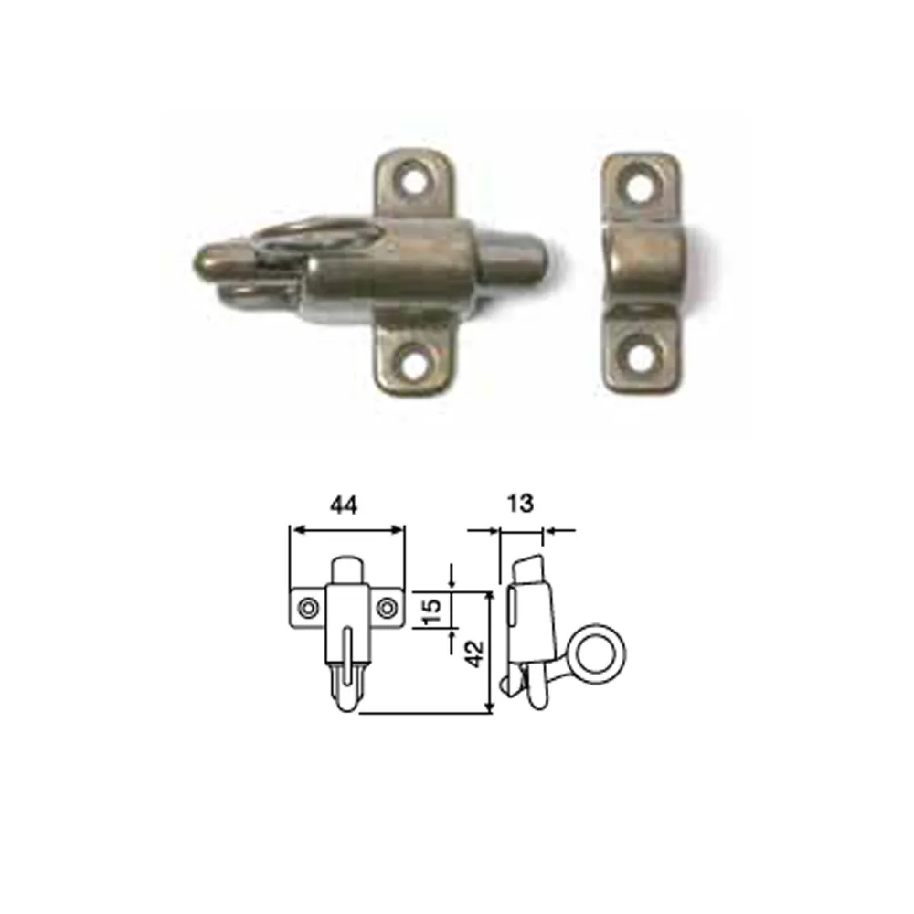 CRICCHETTO SOPRALUCE IN OTTONE 44x13 MM - BRONZATO