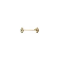 GANCIO FERMAPERSIANE IN OTTONE 60MM CROMO SATINATO