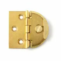 CERNIERA IN OTTONE ALI PIANE CON ASOLA E COLLO SMUSSATO 40X40