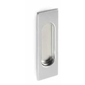 MANIGLIA QUADRATA DA INCASSO CON DOPPIO FONDO FINITURA 51-52 123X36MM