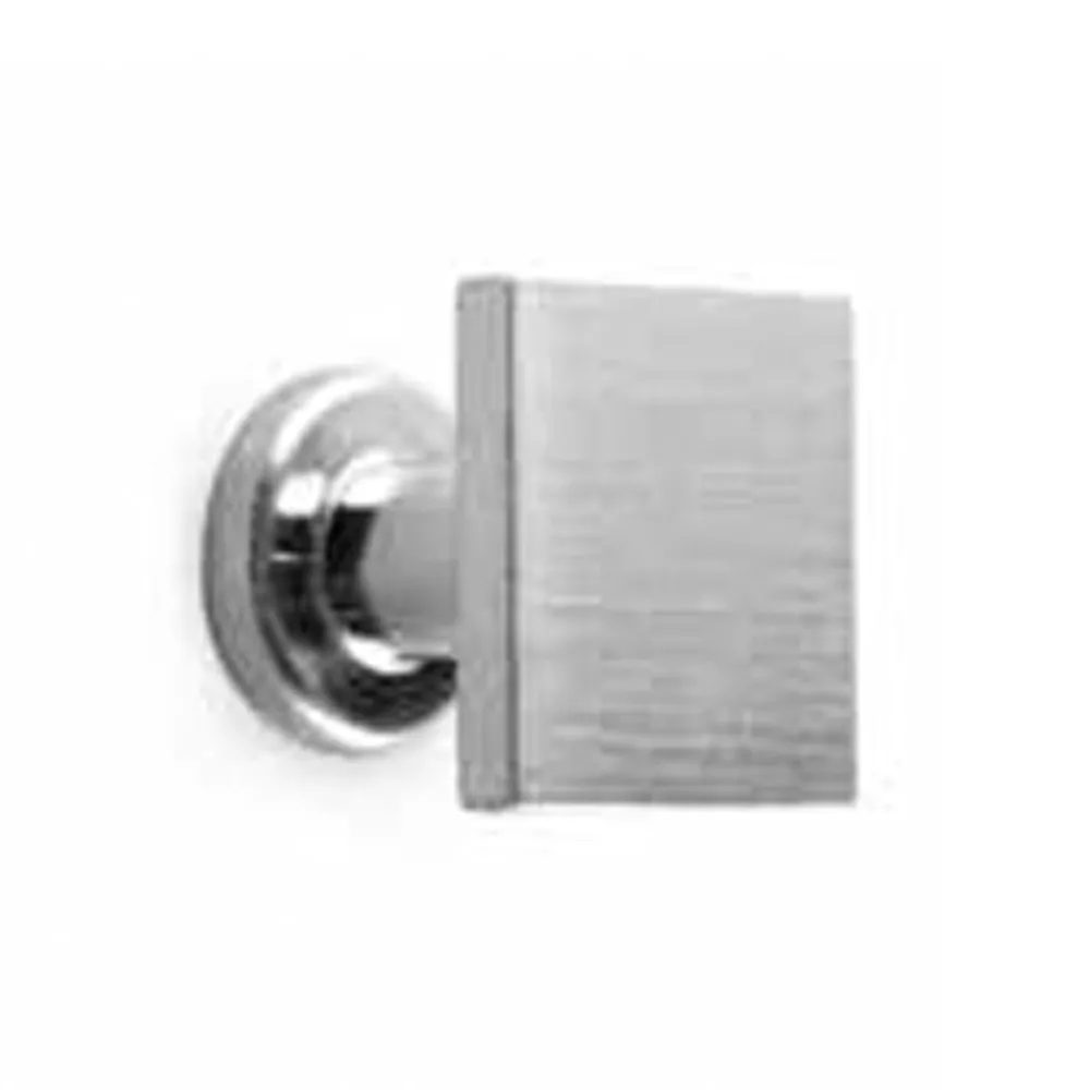 POMOLO IN ZAMA PER MOBILI CROMOSATINATO FINITURA 12-52 25X25MM POMOLO IN ZAMA PER MOBILI CROMOSATINATO FINITURA 12-52 25X25MM