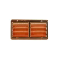 GRIGLIE AERAZIONE RAME RETTANGOLARE CON RETE 150X280MM.