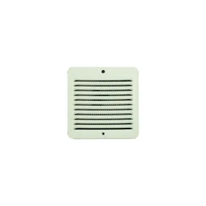 GRIGLIA AERAZIONE IN ALLUMINIO CON RETE BIANCA VERNICIATA 280X150MM