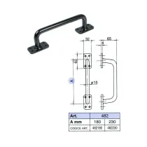 MANIGLIE PER PORTONI SCORREVOLI ART. 482 PIENO DIRITTO 180 MM