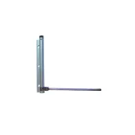 CHIUDIPORTA A MOLLA IN ALLUMINIO VERNICIATO ARGENTO