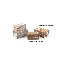 SET 2 CASSETTE IN LEGNO