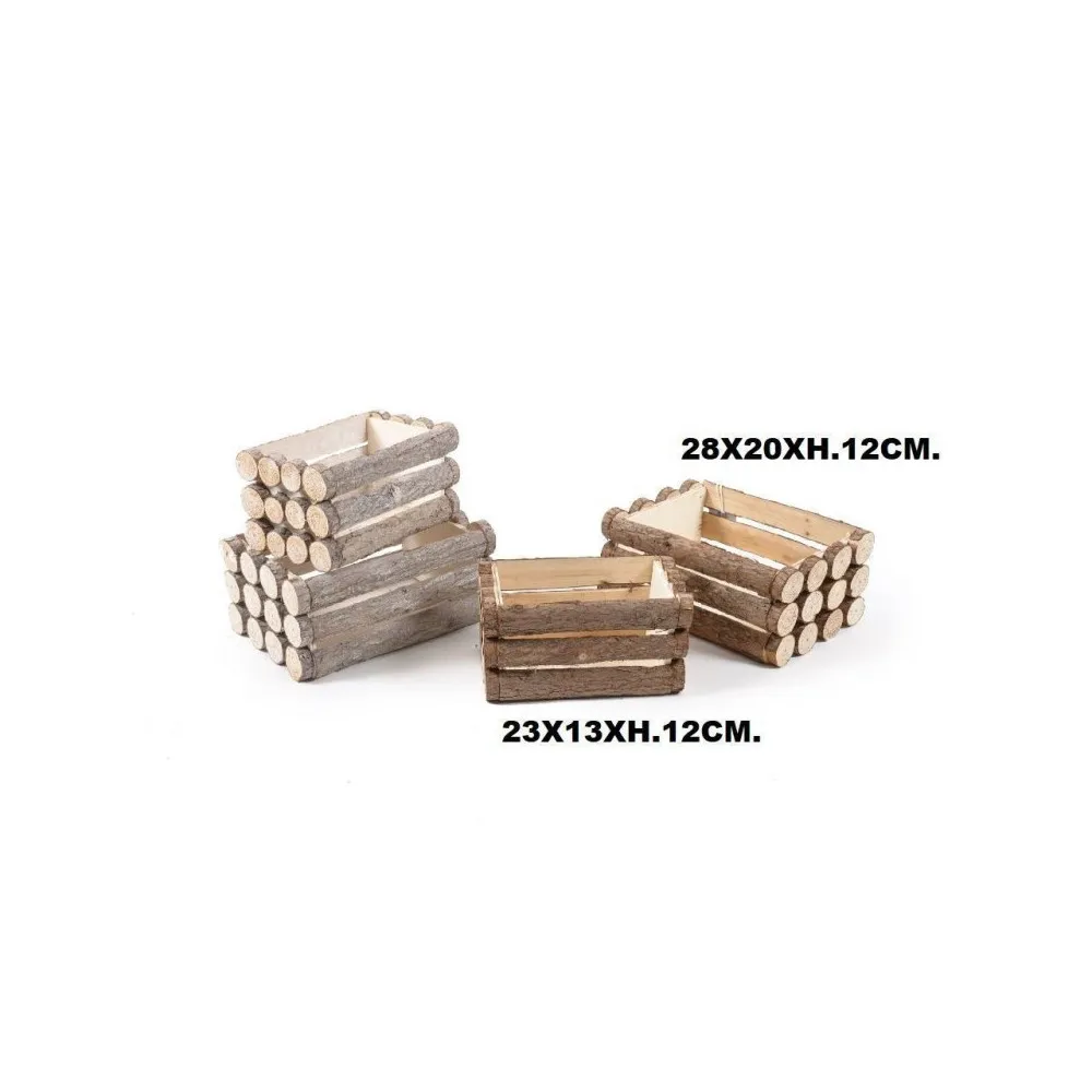 SET 2 CASSETTE IN LEGNO