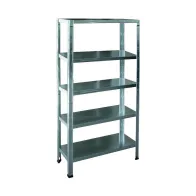 SCAFFALATURE KIT ZINCATI BIG AD INCASTRO 5 RIPIANI CM 100X40X186H