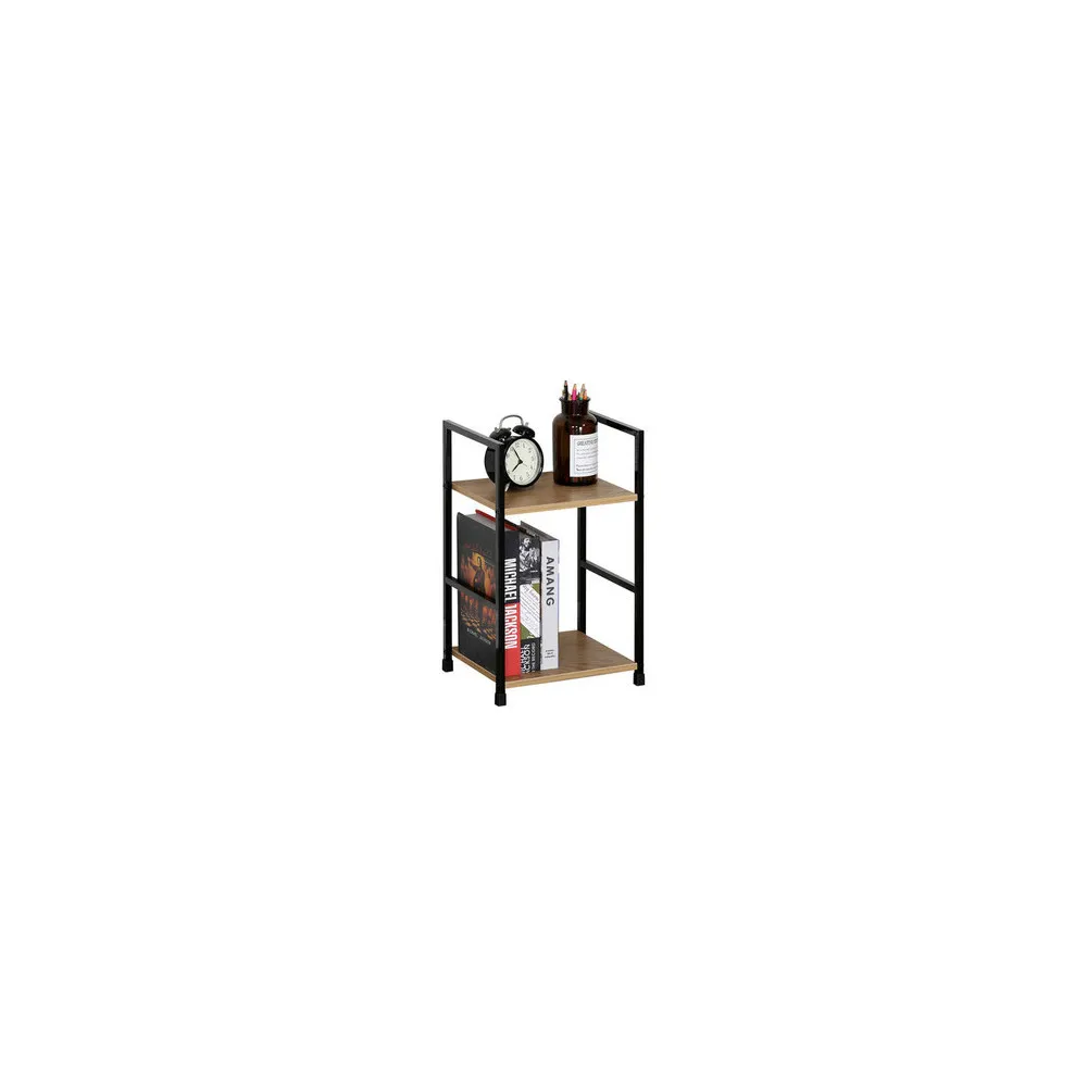 SCAFFALE DUE PIANI "BERGEN" 30X24X48CM SCAFFALE DUE PIANI "BERGEN" 30X24X48CM