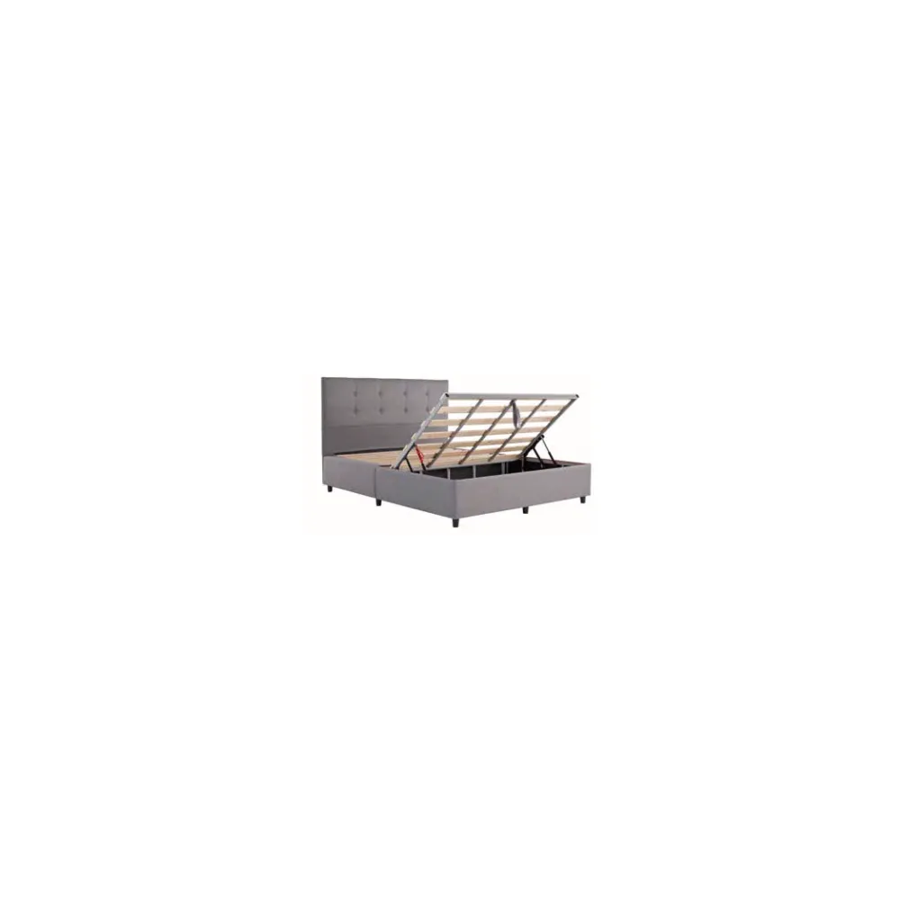 LETTO PIAZZA E MEZZA CONTENITORE CM.120X200 GRIGIO CHIARO LETTO PIAZZA E MEZZA CONTENITORE CM.120X200 GRIGIO CHIARO