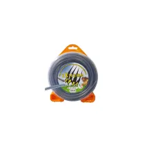 FILO PER DECESPUGLIATORE PROFESSIONALE CO-ESTRUSO QUADRO MM 3,0X55 MT