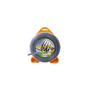 FILO PER DECESPUGLIATORE PROFESSIONALE CO-ESTRUSO QUADRO MM 3,0X55 MT