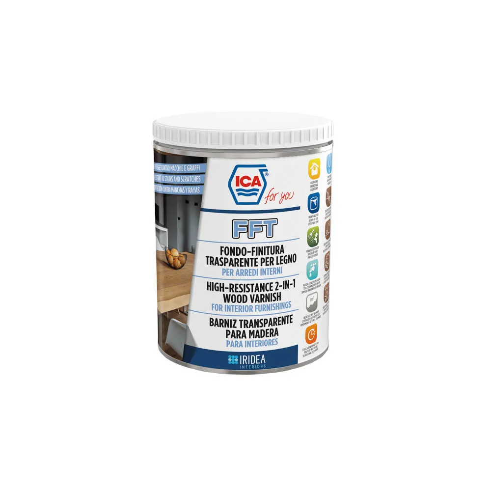 FONDO-FINITURA TRASPARENTE ALL'ACQUA PER LEGNO 750ML