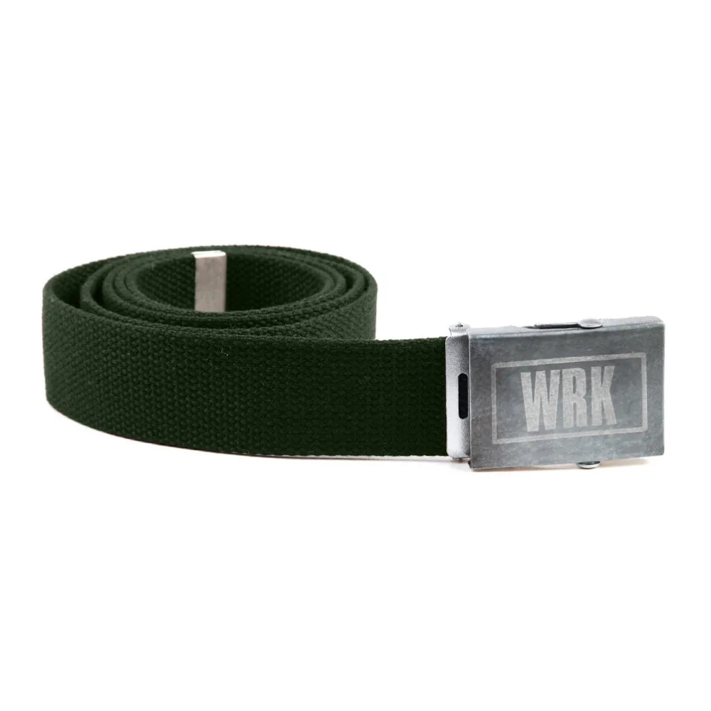 CINTURA VERDE CON FIBBIA IN ACCIAIO CINTURA VERDE CON FIBBIA IN ACCIAIO