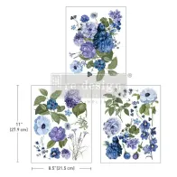 REDESIGN DECOR TRANSFERS BLUE GARDENS 21,5×28 cm