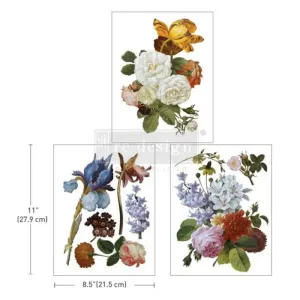 REDESIGN DECOR TRANSFERS "BLOSSOMED BEAUTIES" 21,5X28CM