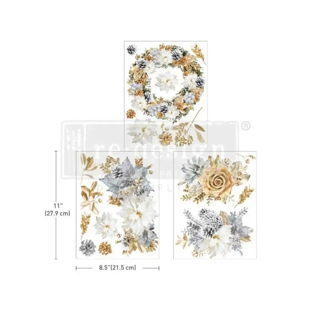 REDESIGN DECOR TRANSFERS "A GILDED MOMENT" 21,5X28CM REDESIGN DECOR TRANSFERS "A GILDED MOMENT" 21,5X28CM