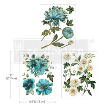 REDESIGN DECOR TRANSFERS "GILDED FLORAL" 21,5X28CM