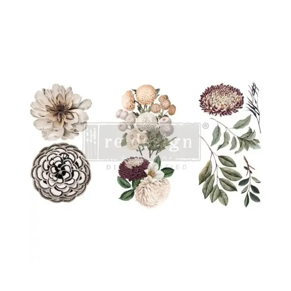 REDESIGN DECOR TRASNFERS "NATURAL FLORA" 15 x 30,5 cm REDESIGN DECOR TRASNFERS "NATURAL FLORA" 15 x 30,5 cm
