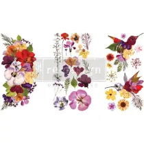 REDESIGN DECOR TRANSFERS ORGANIC FLORA 15x30,5CM