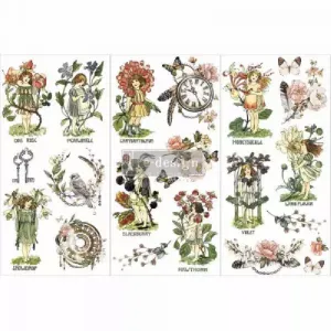 REDESIGN DECOR TRANSFERS FLOWER CHILDREN 15 x 30,5 CM