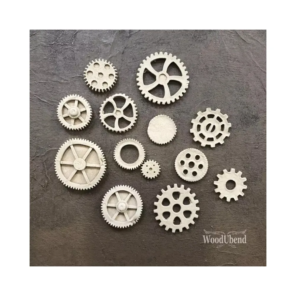 SET DI FREGI DECORATIVI "SET DI INGRANAGGI BIG" WOODUBEND SET DI FREGI DECORATIVI "SET DI INGRANAGGI BIG" WOODUBEND