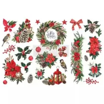 REDESIGN DECOR TRANSFERS "CLASSIC CHRISTMAS" 15X30,5CM ELISIR HOME