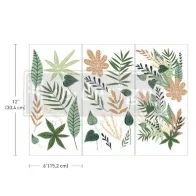 REDESIGN DECOR TRANSFERS "GREENERY HOUSE" 15X30,5 CM