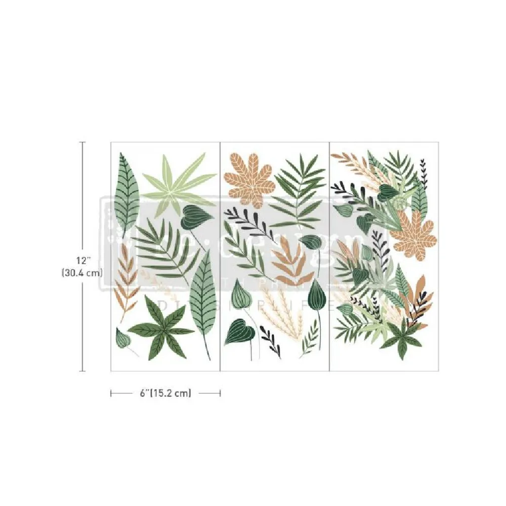 REDESIGN DECOR TRANSFERS "GREENERY HOUSE" 15X30,5 CM REDESIGN DECOR TRANSFERS "GREENERY HOUSE" 15X30,5 CM