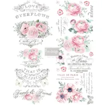 REDESIGN DECOR TRANSFERS "OVERFLOWING LOVE" 59x76CM REDESIGN DECOR TRANSFERS "OVERFLOWING LOVE" 59x76CM