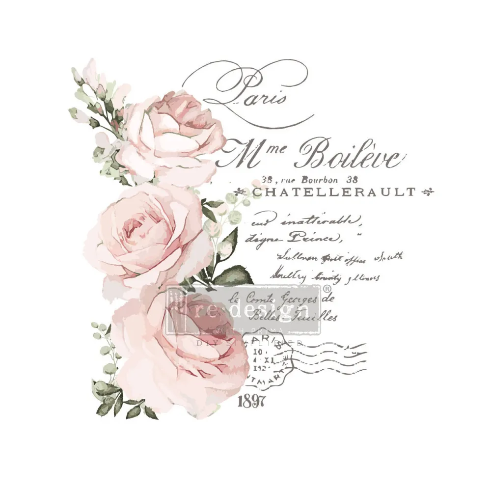 REDESIGN DECOR TRANSFERS "CHATELLERAULT" 59X76CM REDESIGN DECOR TRANSFERS "CHATELLERAULT" 59X76CM