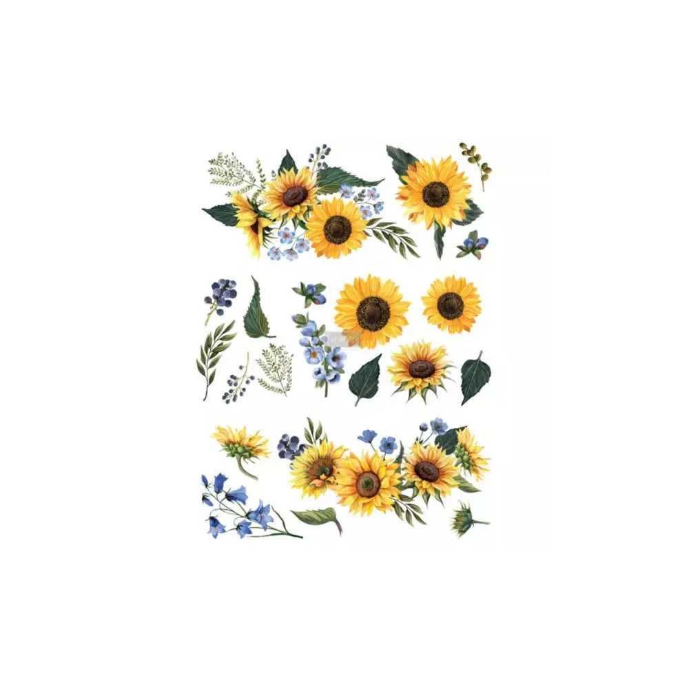 REDESIGN DECOR TRANSFERS "LUSH FLORAL I" 122x89CM REDESIGN DECOR TRANSFERS "LUSH FLORAL I" 122x89CM