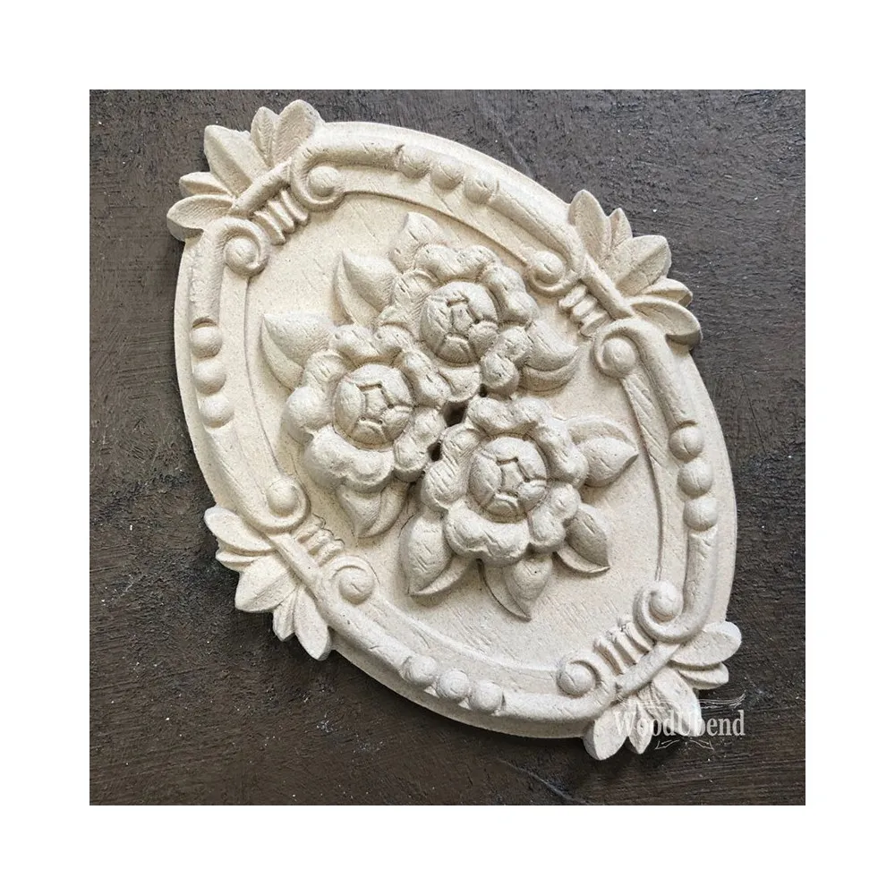 FREGIO DECORATIVO QUADRO DI FIORI, WOODUBEND FREGIO DECORATIVO QUADRO DI FIORI, WOODUBEND