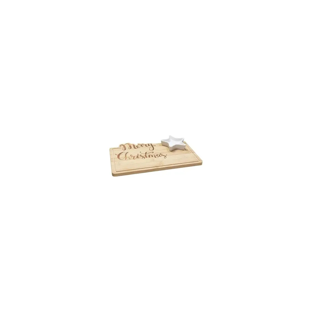 Tagliere rettangolare + ciotola 28 x 17 cm, legno Tagliere rettangolare + ciotola 28 x 17 cm, legno