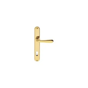MANIGLIA GOCCIA CON PLACCA FORO YALE ORO LUCIDO