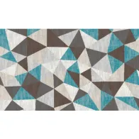 TAPPETO DECORA 60X110 BLU DIS.002