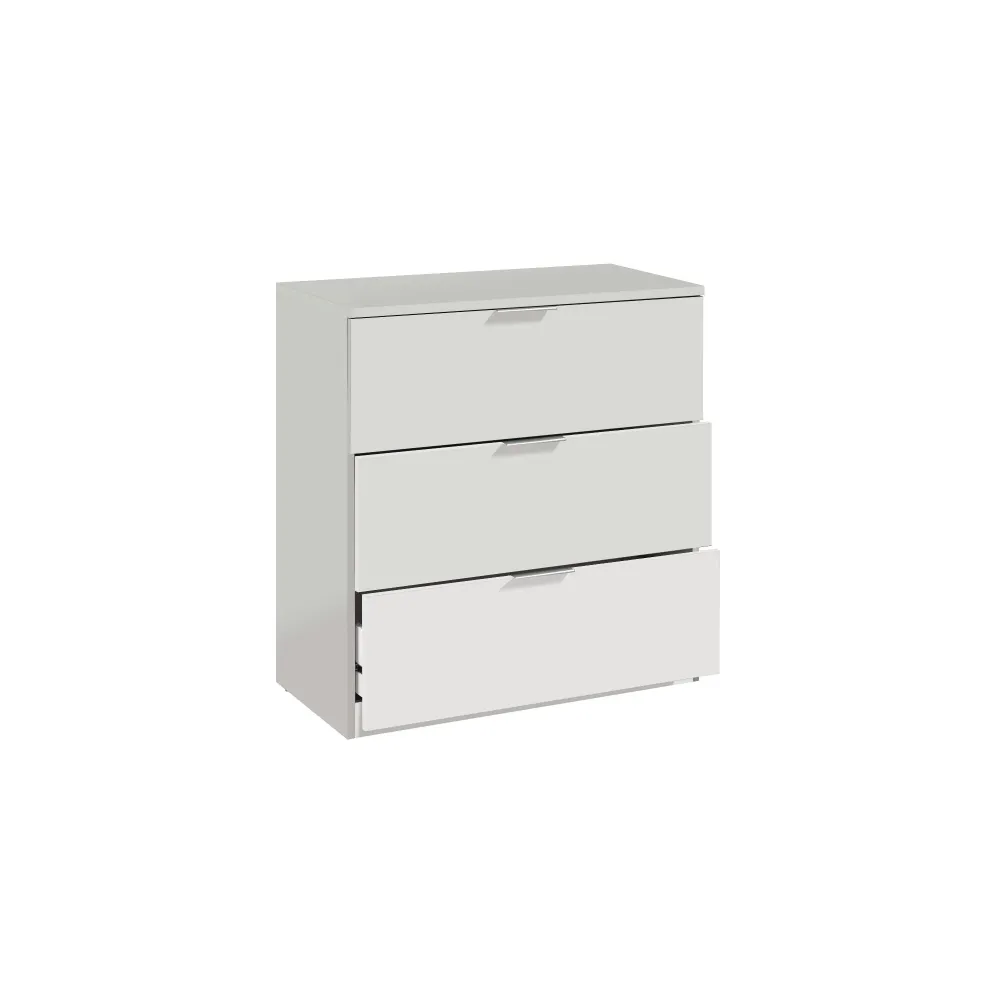 KIT CASSETTONE 3 CASSETTI CM.80X38X77 BIANCO