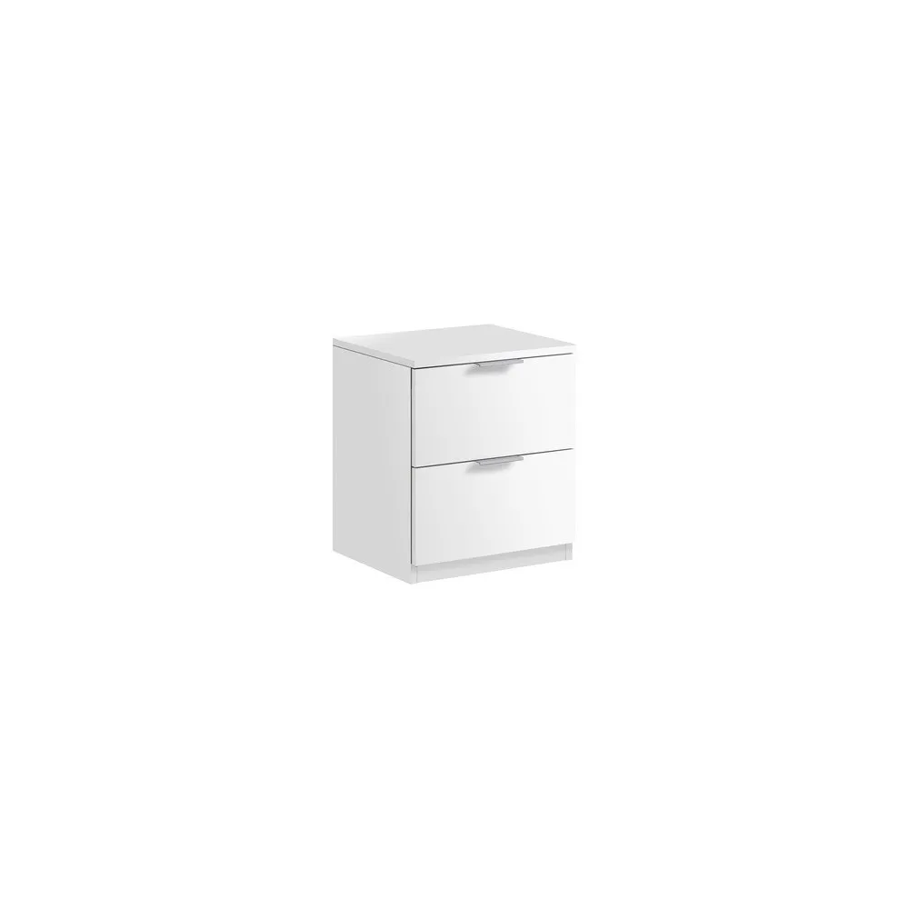 KIT COMODINO 2 CASSETTI CM.46X38X34 BIANCO