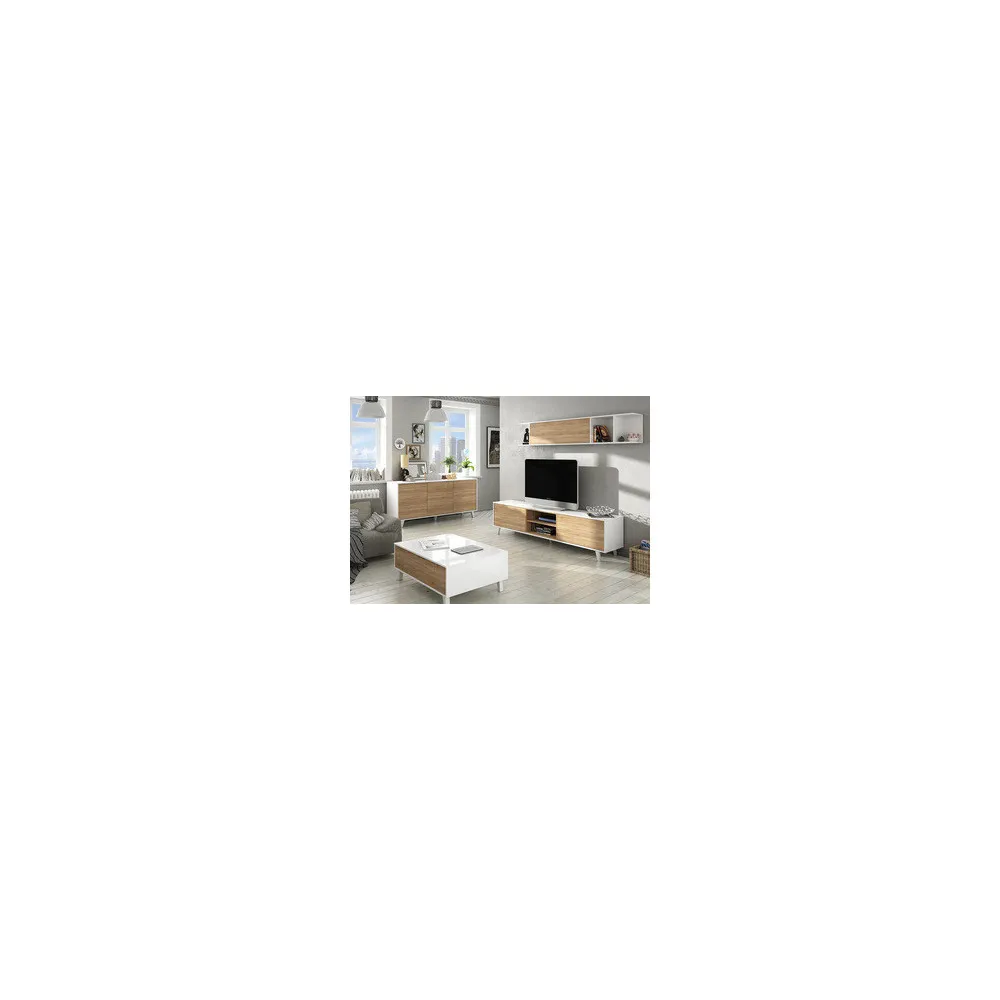 KIT CREDENZA 3A ZAIKEN'CM154X41X75H B/RO