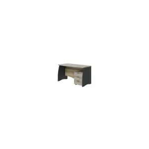 KIT SCRIVANIA CON 3 CASSETTI CM 136X67X74H ROVERE ANTRACITE