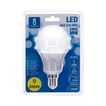LAMPADINA LED A5 A60 8W E14 3000K
