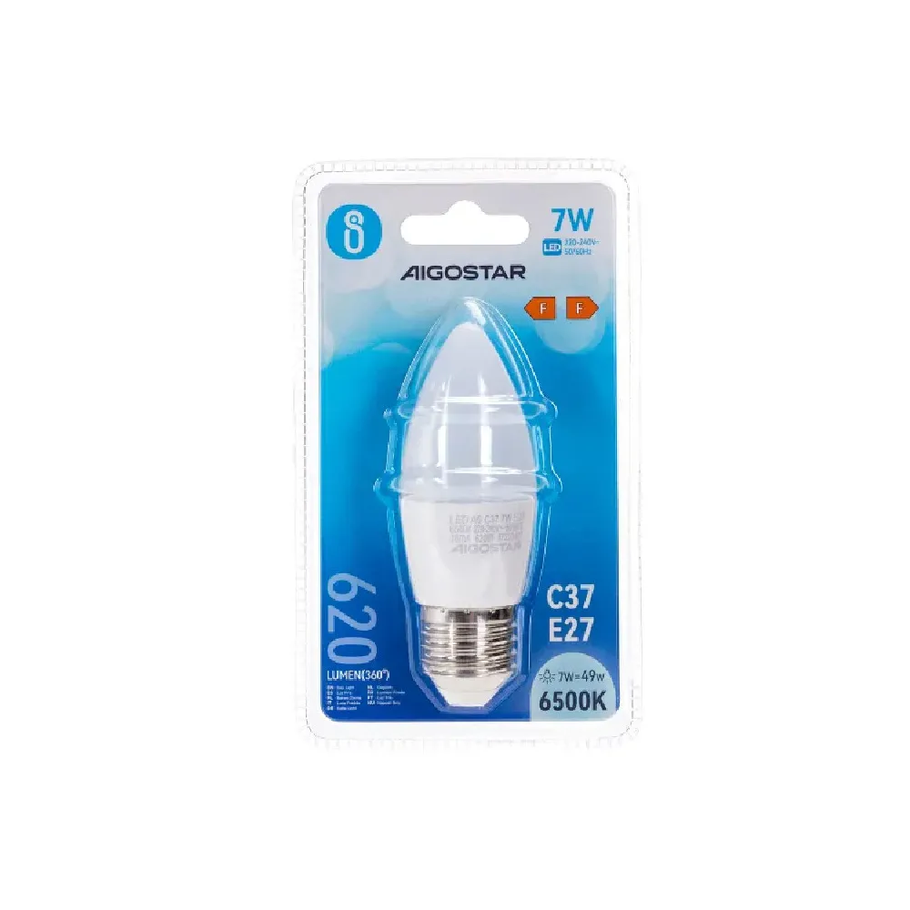 LED C37 E27 7W 6500K