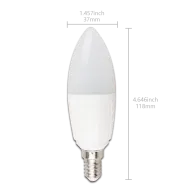 Lampada a led A5 C37 (9W,E14,6400K)