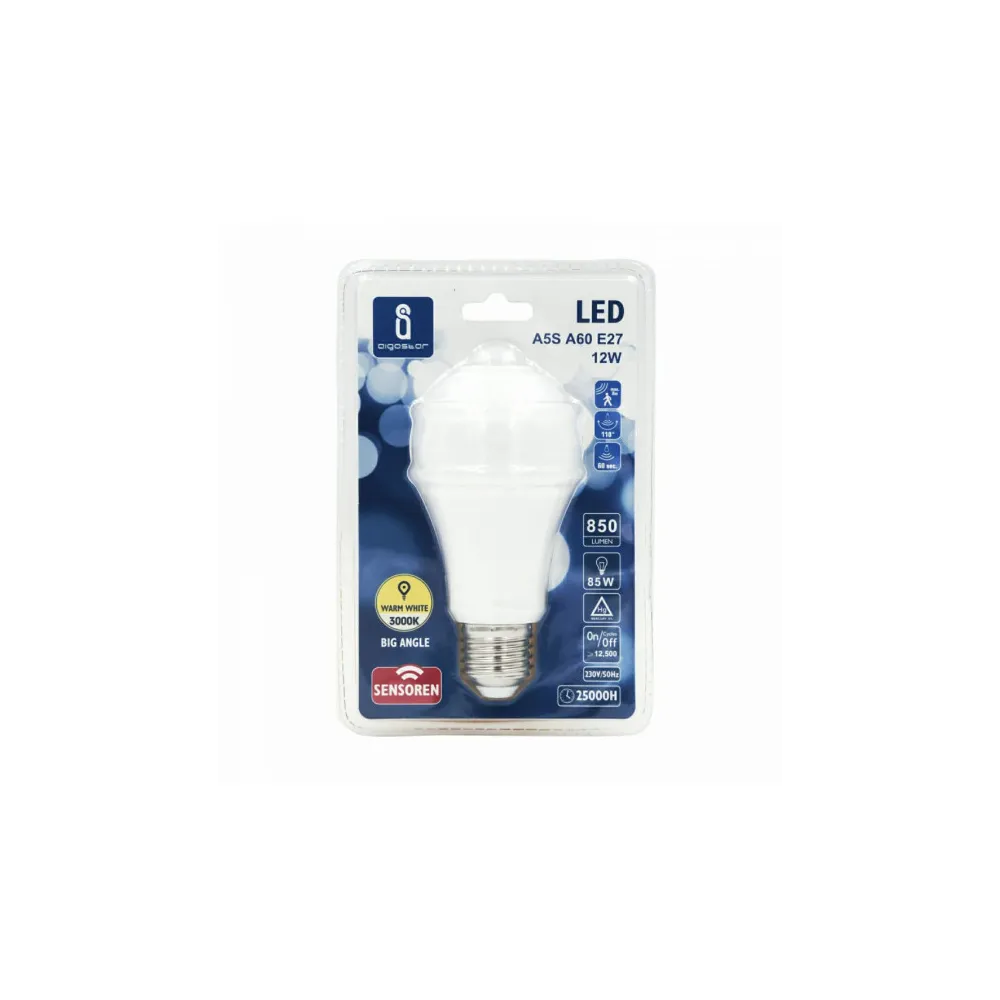 Lampada a led A5 A60 SENSORE (12WE273000K)