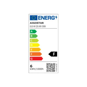 Lampada a led A5 GU10 (6W,3000K)