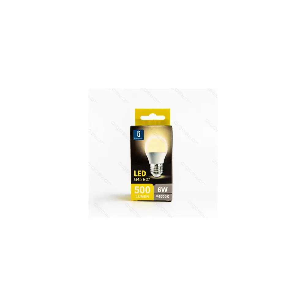 Lampada a led A5 G45(6W,E27,4000K,LUCE NATURALE)
