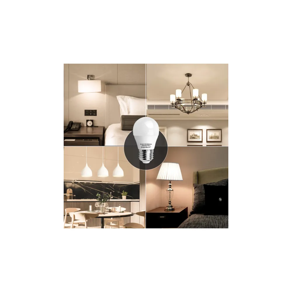 Lampada a led A5 G45 (9W,E27,3000K,LUCE CALDA)