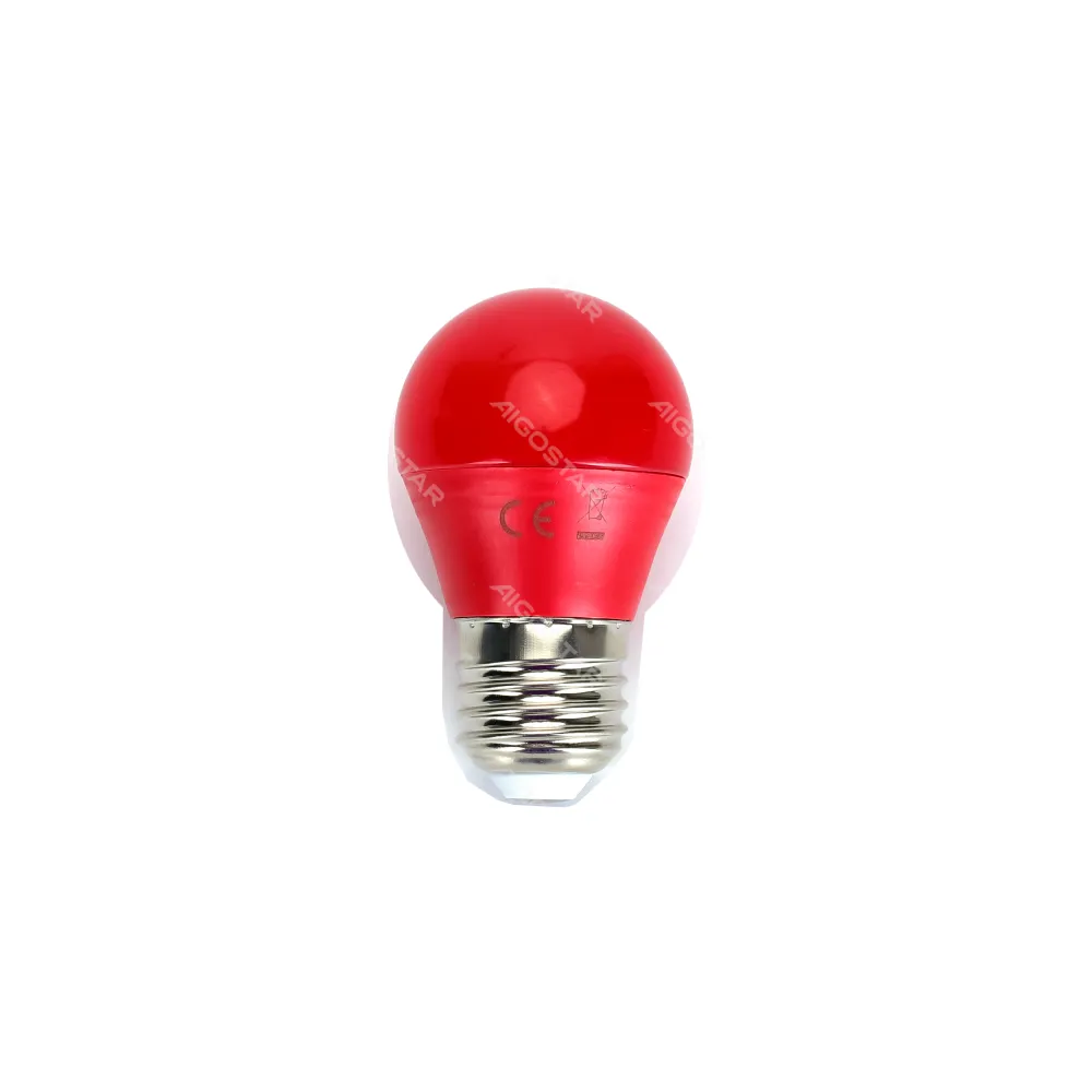 Lampada a led A5 G45(4W,E27,LUCE ROSSA)