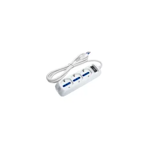Multipresa a 3 vie 1.5mt. (da 10A a16A)