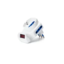 ADATTATORE A 3 VIE CON INTERRUTTORE 10A